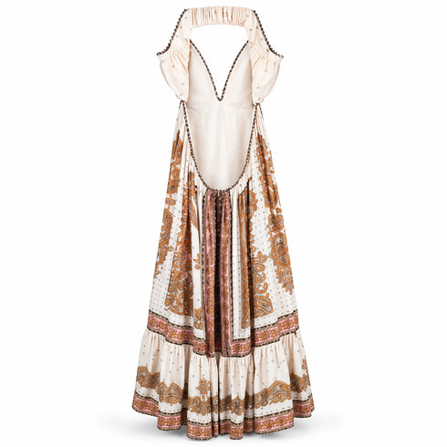 ABITO MIDI FANTASIA BOHO CON SCOLLO PROFONDO (47)