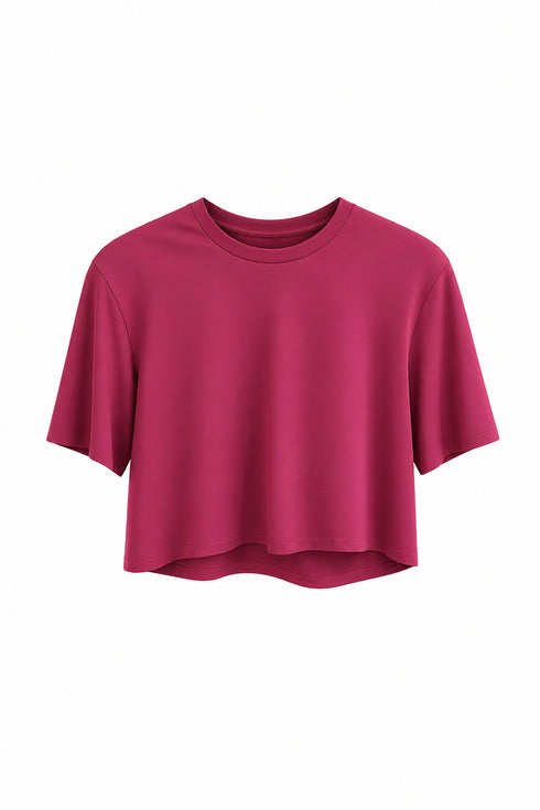 HAVEONE-T-SHIRT CROPPED MANICHE CORTE (61)