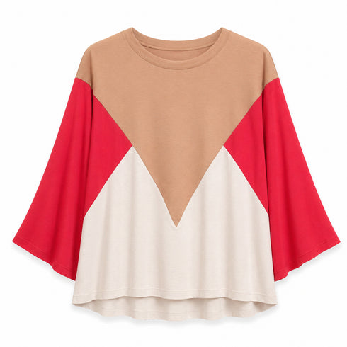 TENSIONE IN-T-SHIRT CROPPED A MANICA AMPIA (60)
