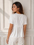 TENSIONE IN-TSHIRT BIANCA CON TOP IN PIZZO SOVRAPPOSTO (64)
