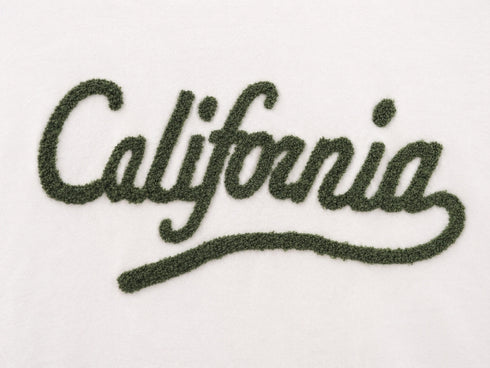 CALIFORNIA T-SHIRT BIANCA CON SCRITTA VERDE (66)