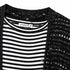 T-SHIRT RIGATA CON FIOCCO IN PIZZO (69)