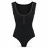 BODY A COSTINE CON BOTTONI E DETTAGLI IN PIZZO T-SHIRT (80)