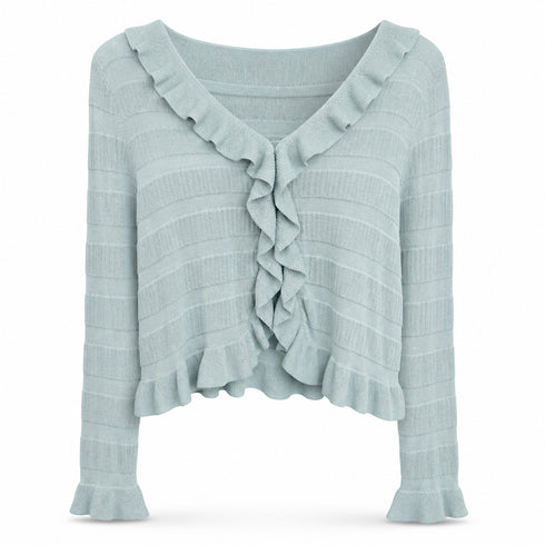 CARDIGAN CORTO CON ROUCHES (71)