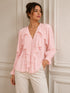 CAMICIA CON ROUCHES E SCOLLO A V (77)