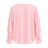 CAMICIA CON ROUCHES E SCOLLO A V (77)