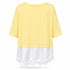 T-SHIRT CORTA CON INSERTO IN PIZZO (79)