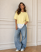 T-SHIRT CORTA CON INSERTO IN PIZZO (79)