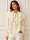 CAMICIA CON ROUCHES E FIOCCO (75)