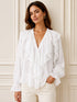 CAMICIA CON ROUCHES E SCOLLO A V (77)