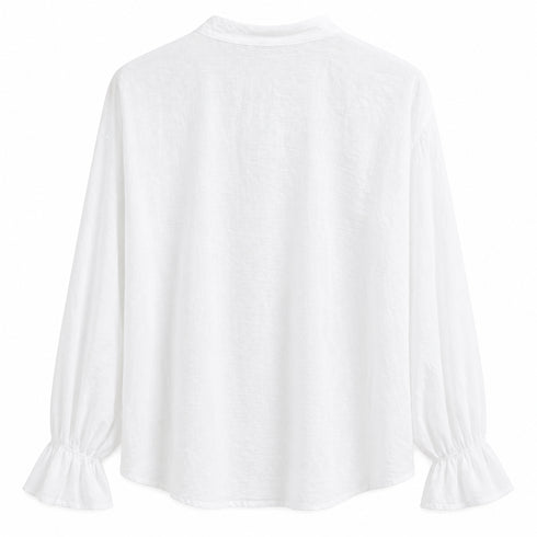 CAMICIA CON ROUCHES E SCOLLO A V (77)