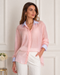 CAMICIA OVER TRASPARENTE CON DETTAGLI A CONTRASTO (76)