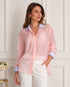CAMICIA OVER TRASPARENTE CON DETTAGLI A CONTRASTO (76)