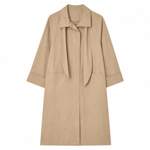 HAVEONE TRENCH BEIGE LEGGERO CON COLLO AMPIO (96)
