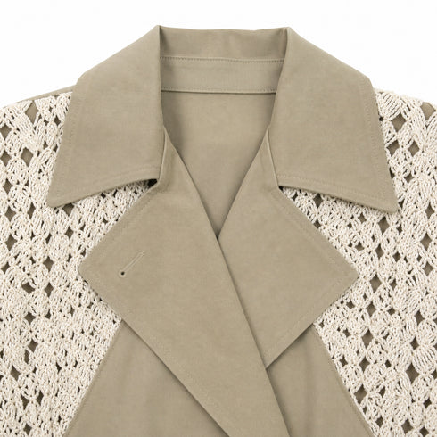 TENSIONE IN TRENCH BEIGE CON DETTAGLI IN PIZZO (95)
