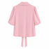 COORDINATO ROSA CON BLUSA E PANTALONE A PALAZZO (94)