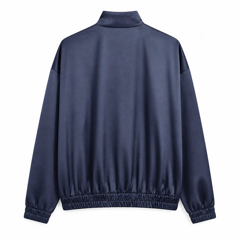 TENSIONE IN COMPLETO IN RASO BLU NAVY CON PANTALONE CARGO (93)