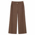HAVEONE COORDINATO ELEGANTE MARRONE CON BLAZER CORTO E PANTALONE AMPIO (92)