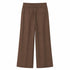 HAVEONE COORDINATO ELEGANTE MARRONE CON BLAZER CORTO E PANTALONE AMPIO (92)