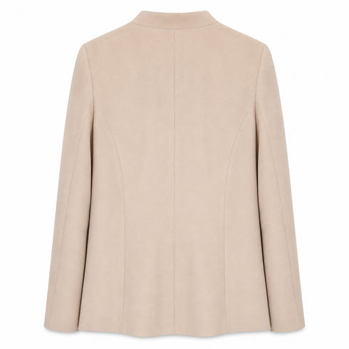 COORDINATO ELEGANTE BEIGE CON BLAZER E PANTALONE AMPIO (91)
