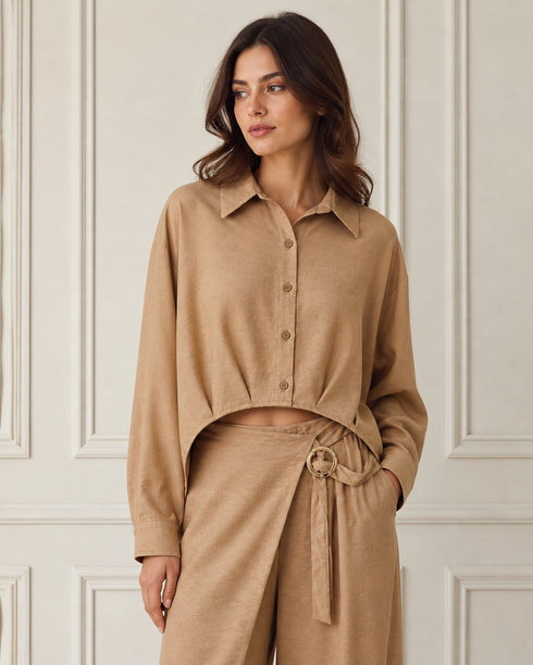 COMPLETO CON CAMICIA CORTA CON BOTTONI (90)