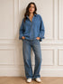 CAMICIA IN DENIM BLU OVERSIZE