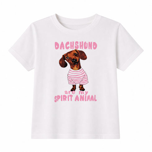 T-SHIRT DACHSHUND ARE MY SPIRIT ANIMAL (110)