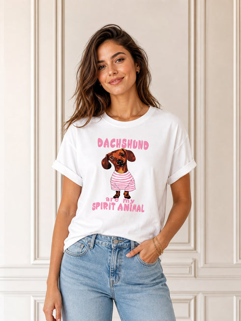 T-SHIRT DACHSHUND ARE MY SPIRIT ANIMAL (110)