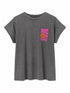 T-SHIRT GRIGIA CON STAMPA “BAD NO DAYS”