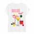 T-SHIRT BIANCA CON STAMPA “DRINK NIGHT” (111)