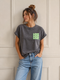 T-SHIRT GRIGIA CON STAMPA “LOVE LOVE LOVE” (112)