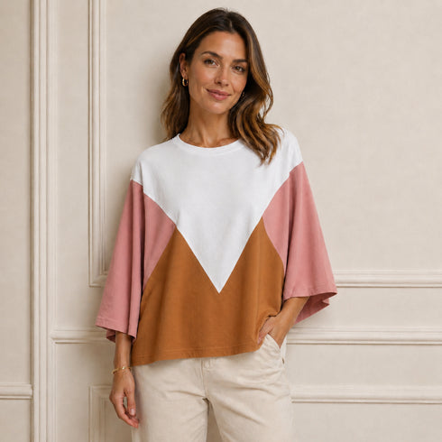 TENSIONE IN-T-SHIRT CROPPED A MANICA AMPIA (60)