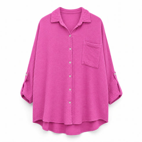 COMPLETO ESTIVO IN COTONE CON CAMICIA E SHORTS (113)