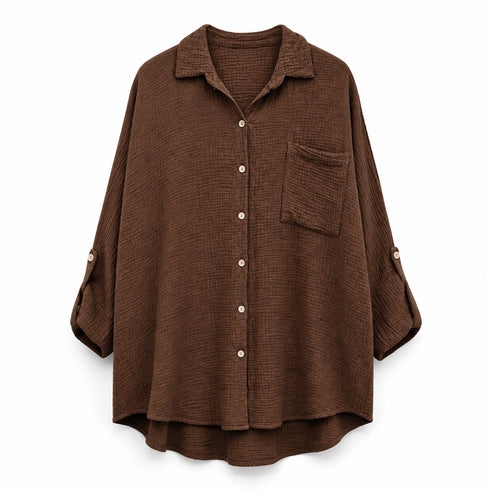 COMPLETO ESTIVO IN COTONE CON CAMICIA E SHORTS (113)