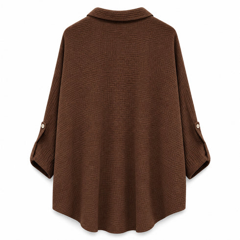 COMPLETO ESTIVO IN COTONE CON CAMICIA E SHORTS (113)