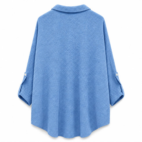 COMPLETO ESTIVO IN COTONE CON CAMICIA E SHORTS (113)