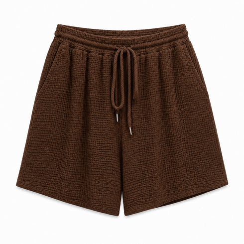 COMPLETO ESTIVO IN COTONE CON CAMICIA E SHORTS (113)
