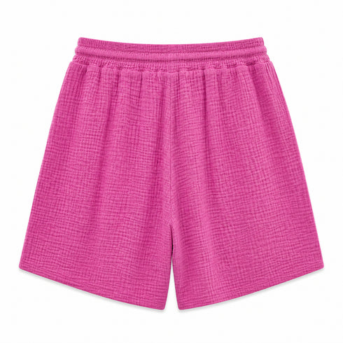 COMPLETO ESTIVO IN COTONE CON CAMICIA E SHORTS (113)