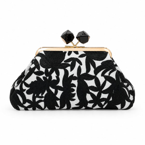 POCHETTE ELEGANTE NERA/BIANCO (116)