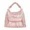 BORSA A SPALLA METALLIZZATA CON FRANGE (125)