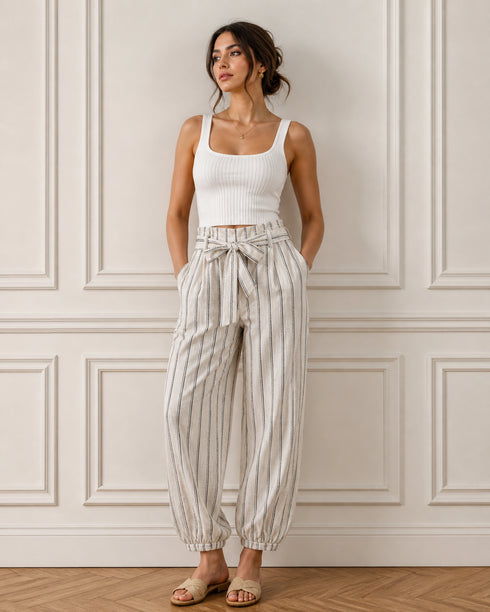 PANTALONI A RIGHE (114)