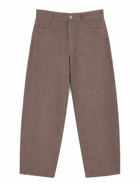 TENSIONE IN-PANTALONE WIDE LEG A VITA ALTA MARRONE (139)