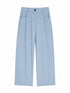 PANTALONE PALAZZO AZZURRO CHIARO