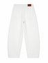 JEANS WIDE LEG BIANCO A VITA ALTA (143)