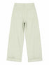 PANTALONE WIDE LEG VERDE SALVIA (140)