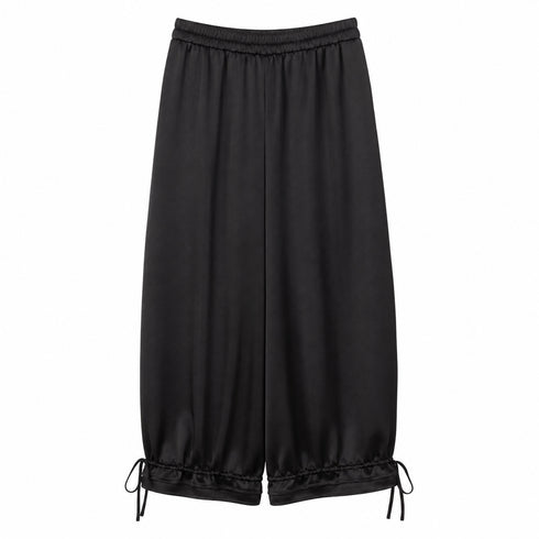 PANTALONI NERI AMPI CON ORLO REGOLABILE (134)
