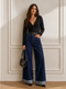 JEANS DENIM BLU A GAMBA LARGA (133)