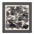 FOULARD STAMPA MONOCROMATICA ELEGANTE