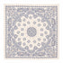 FOULARD PAISLEY ELEGANTE AVORIO E BLU