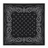 FOULARD BANDANA NERO IN RASO